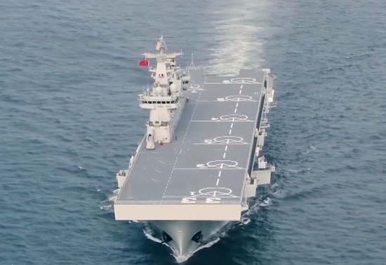 海軍新篇章，075型三號艦正式入列，海軍新篇章，075型三號艦正式入列啟航
