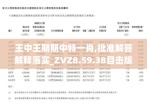 王中王一肖期期中