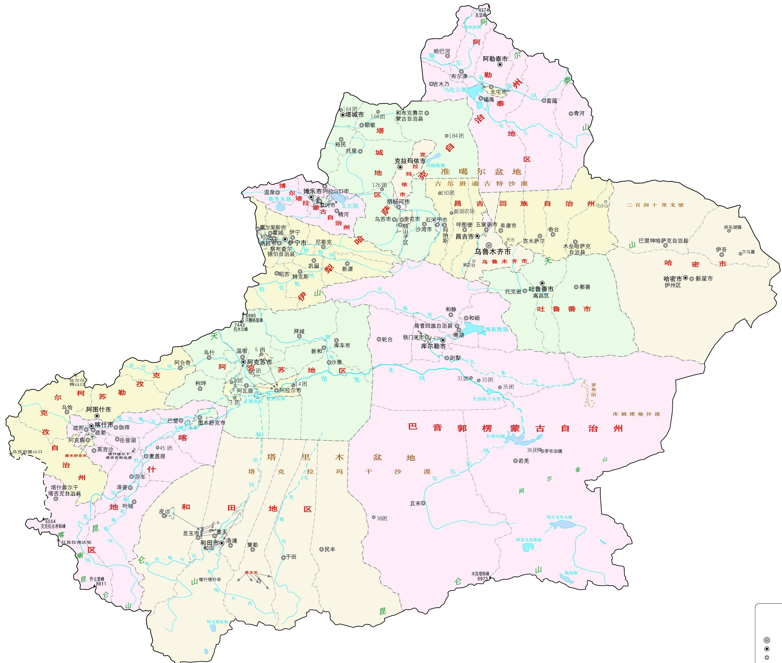 新疆地圖，探索神秘西域的指南，新疆地圖，神秘西域探索指南