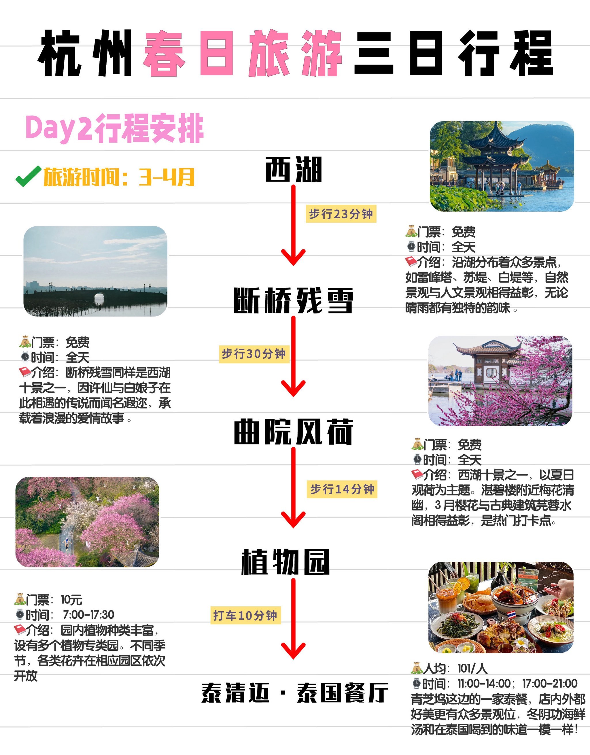 杭州三日游最佳景點攻略，杭州三日游必游景點攻略