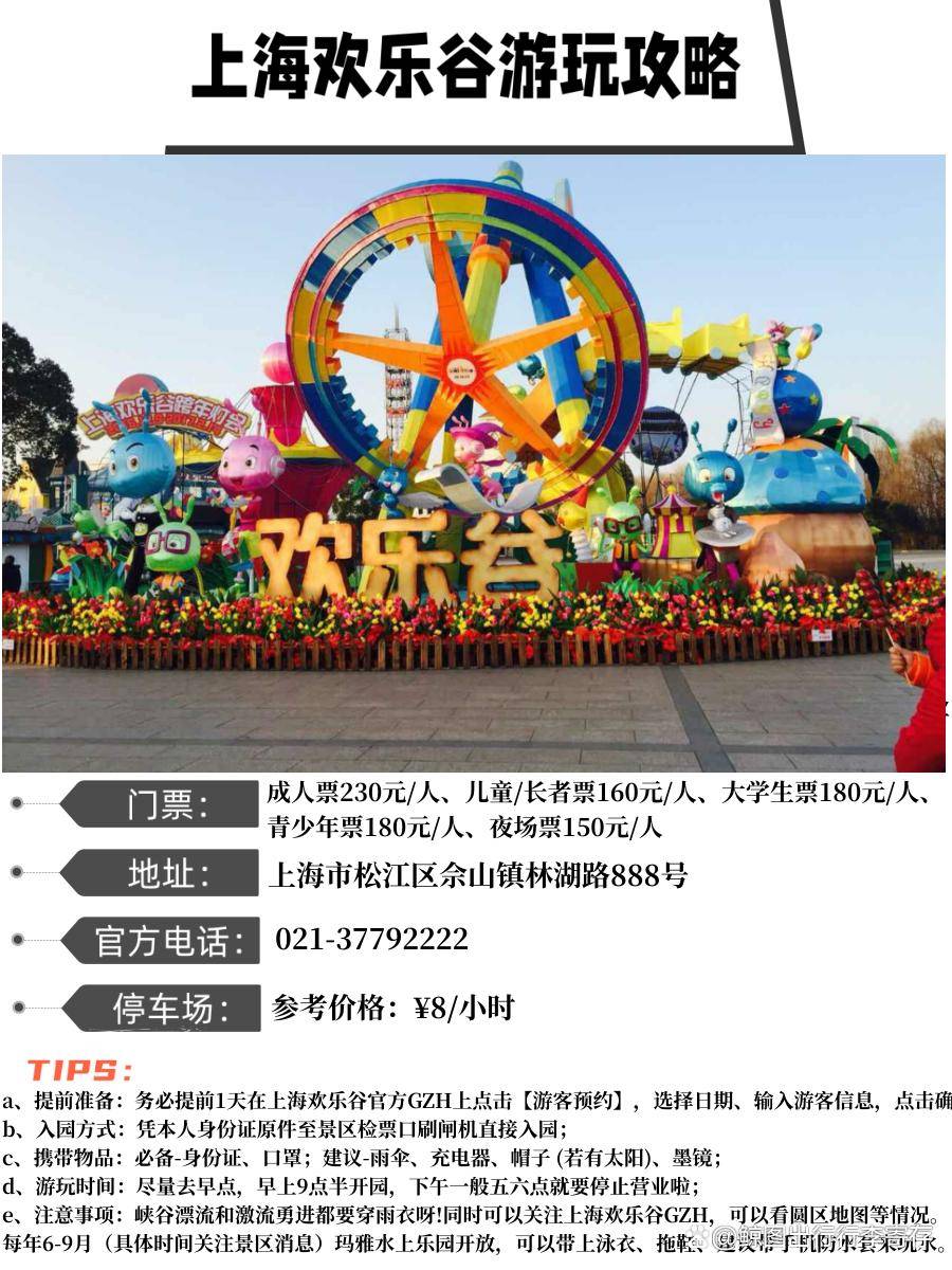 松江歡樂谷門票價格詳解，松江歡樂谷門票價格全面解析
